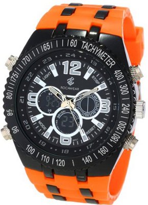 Rocawear RM0105BK1-186 Stylish Bracelet Enamel Bezel