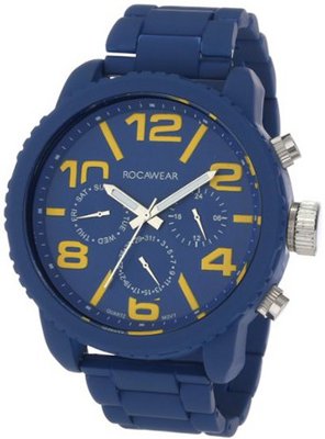 Rocawear RM0115BK1-040 Stylish Bracelet Enamel Bezel