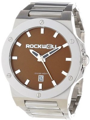 Rockwell Time Unisex CM115 Commander Stainless Steel Band Brown Dial
