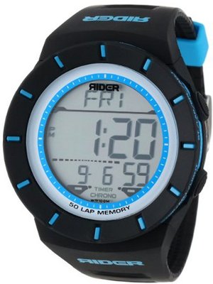 Rockwell Time Unisex RCL105 Coliseum Black Band Blue Accent Digital