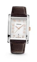 Rodania Swiss Altra Quartz with Silver Dial Analogue Display and Brown Leather Strap RS2507523