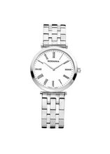 Rodania Swiss Elios Quartz with White Dial Analogue Display and Silver Stainless Steel Bracelet RS2505742