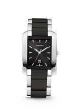 Rodania Swiss Mystery Quartz with Black Dial Analogue Display and Black Ceramic Bracelet RS2452244