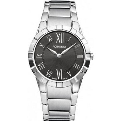 Rodania Swiss RS25079.47 Ladies Black and Silver Salina