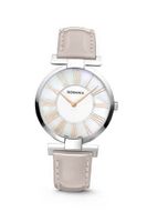 Rodania Swiss Tyara Quartz with Mother of Pearl Dial Analogue Display and Beige Leather Strap RS2507723