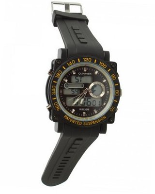 RoKo Fashion Multifunction Waterproof PU Band Plastic Case Sport Diving Wrist Black