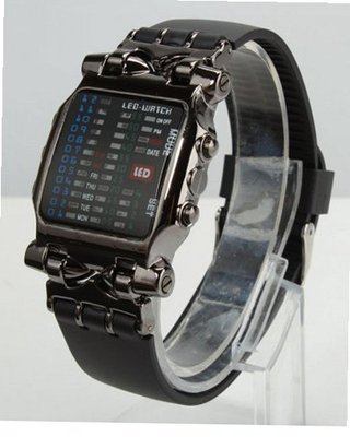 RoKo Personality Rubber Digital Quartz Wrist PX TPU band Black