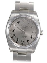 Rolex Airking Silver Roman Dial Domed Bezel 114200SASO