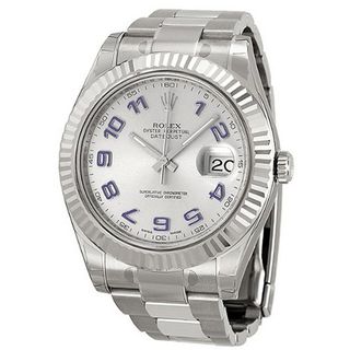 Rolex Datejust II Automatic Rhodium Dial Stainless Steel 116334RBLAO