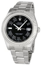 Rolex Datejust II Black Dial Stainless Steel 16334BKRO