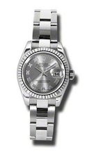 Rolex Datejust Rhodium Roman Dial Automatic Ladies 179174RRO