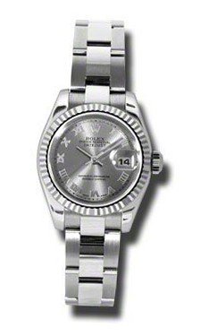Rolex Datejust Rhodium Roman Dial Automatic Ladies 179174RRO