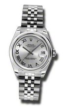 Rolex Datejust Silver Dial Automatic Stainless steel Ladies 178240SRJ