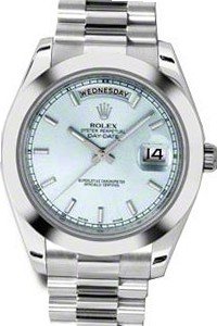 Rolex Day-Date II President Platinum , Ice Blue Index Dial