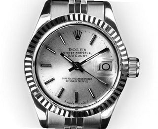 Rolex Ladys New Style Heavy Band Stainless Steel Datejust Model 179160 Jubilee Band Steel Smooth Bezel Bezel Silver Roman Dial