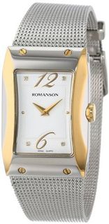 Romanson RM0359LL1CA11G Modern Swiss Quartz Stainless Steel Band