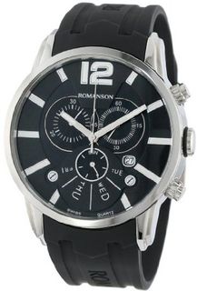 Romanson TL9213HM1WA32W Sports Swiss Quartz Day and Date Function Chronograph Luminous Hands and Markers