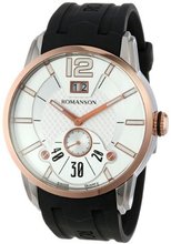 Romanson TL9213MM1JAS6R Modern Swiss Quartz Big Date Luminous Hands and Markers