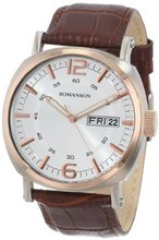 Romanson TL9214MM1JAS6R Classic Precision Quartz Quick Set Day and Date Function Luminous Hands