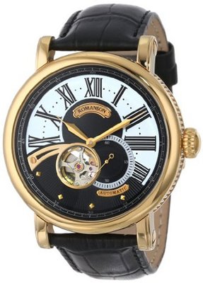 Romanson TL9220RM1WA32W Classic Open Heart Exhibition Case Back Automatic