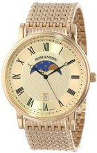 Romanson TM1274FM1GA81B Classic Swiss Quartz Moon Phase and Date Function