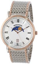 Romanson TM1274FM1JAS6R Classic Swiss Quartz Moon Phase and Date Function