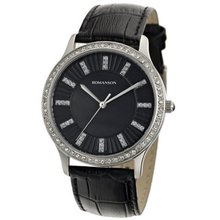 Swiss Quartz With Crystal Encrusted Bezel And Mother Of Pearl Dial