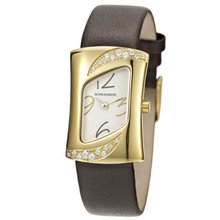 Swiss Quartz With Crystal Encrusted Bezel