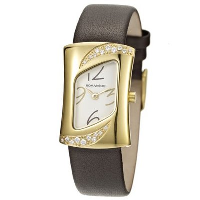 Swiss Quartz With Crystal Encrusted Bezel