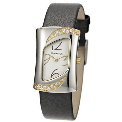 Swiss Quartz With Crystal Encrusted Bezel