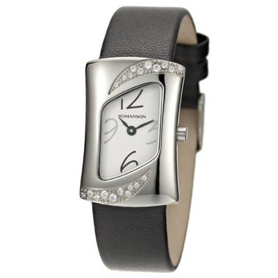 Swiss Quartz With Crystal Encrusted Bezel