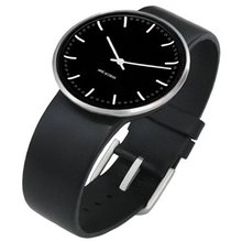 Rosendahl Arne Jacobsen Black Banker Dial Black Calf Skin Band (1.3" Dia.)