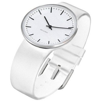 Rosendahl Arne Jacobsen White City Hall Dial White Calf Skin Band (1.3" Dia.)