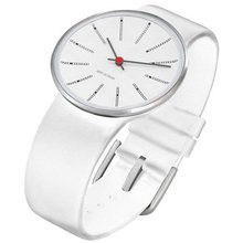 Rosendahl Arne Jacobsen White City Hall Dial White Calf Skin Band (1.8" Dia.)