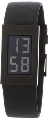 Rosendahl Black Dial, Black IpCoating Case, Calf Skin Strap (1.3" Dia.)