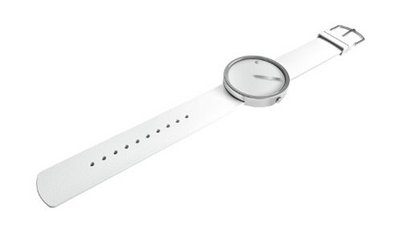 Rosendahl Picto White With Polished Steel Case (1.2" Dia.)