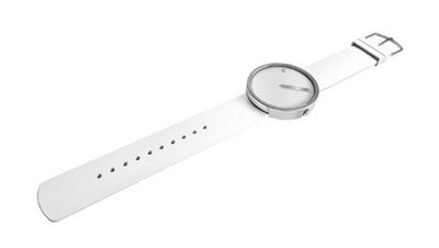Rosendahl Picto White With Polished Steel Case (1.6" Dia.)