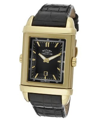 Evolution TZ2 Black/Ivory Reversible Dial Black Genuine Leather