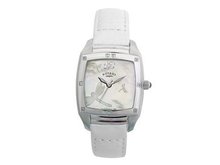 Rocks Diamond White Leather