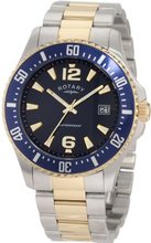 Rotary GB00026-05 Timepieces Classic Silver-Tone/Goldtone Bracelet