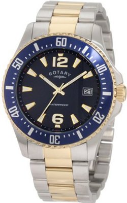 Rotary GB00026-05 Timepieces Classic Silver-Tone/Goldtone Bracelet