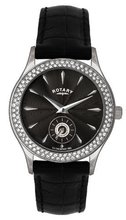 Rotary LS02908-04 Ladies Stone Set Black