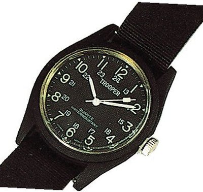 BLACK "SWAT" MENS WATCH