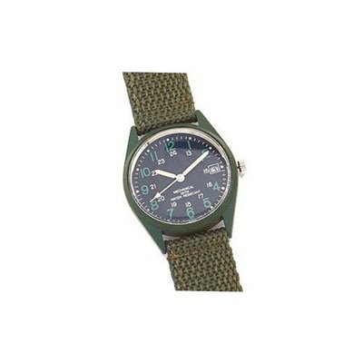 Olive Drab GI Vietnam Era Type Military Wind-Up Wrist