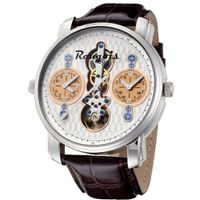 Rougois Dual Time Open Heart with Leather Band RSO84