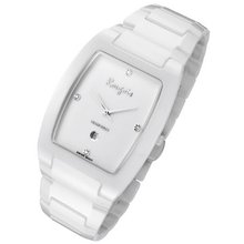 Rougois High-Tech White Ceramic with Genuine Diamonds
