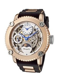 Rougois Two Time Zone Skeleton with Day/Night Dial 3286M-RGS-1