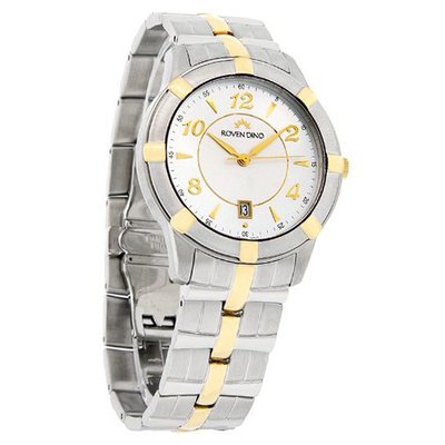 Roven Dino Newport Classic White Dial Two Tone Swiss Quartz 2028MTT15