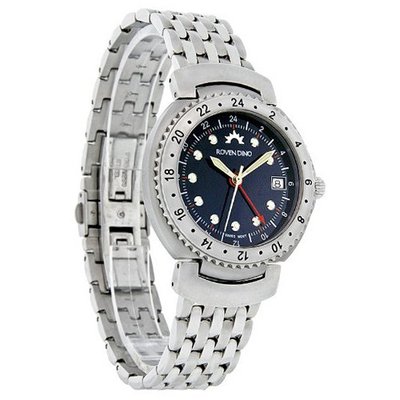 Roven Dino Traveler Dual Time Midnight Blue Dial Quartz 6011MSS71