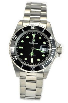 RC3663 Jewelry Diamond Black Round Dial Stainless Steel Wrist